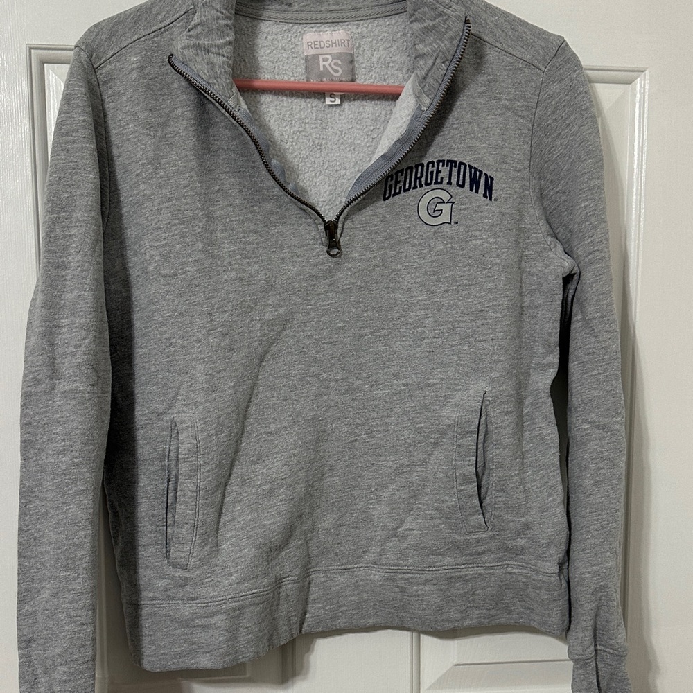 Georgetown Gray Quarter-Zip Sweatshirt by RedShirt